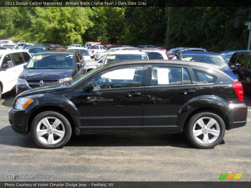 Brilliant Black Crystal Pearl / Dark Slate Gray 2011 Dodge Caliber Mainstreet