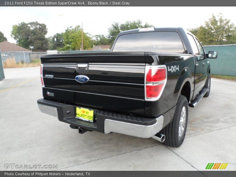 Ebony Black / Steel Gray 2011 Ford F150 Texas Edition SuperCrew 4x4