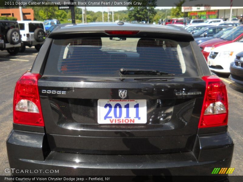 Brilliant Black Crystal Pearl / Dark Slate Gray 2011 Dodge Caliber Mainstreet