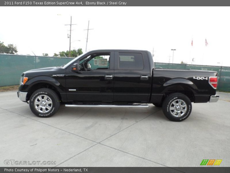 Ebony Black / Steel Gray 2011 Ford F150 Texas Edition SuperCrew 4x4