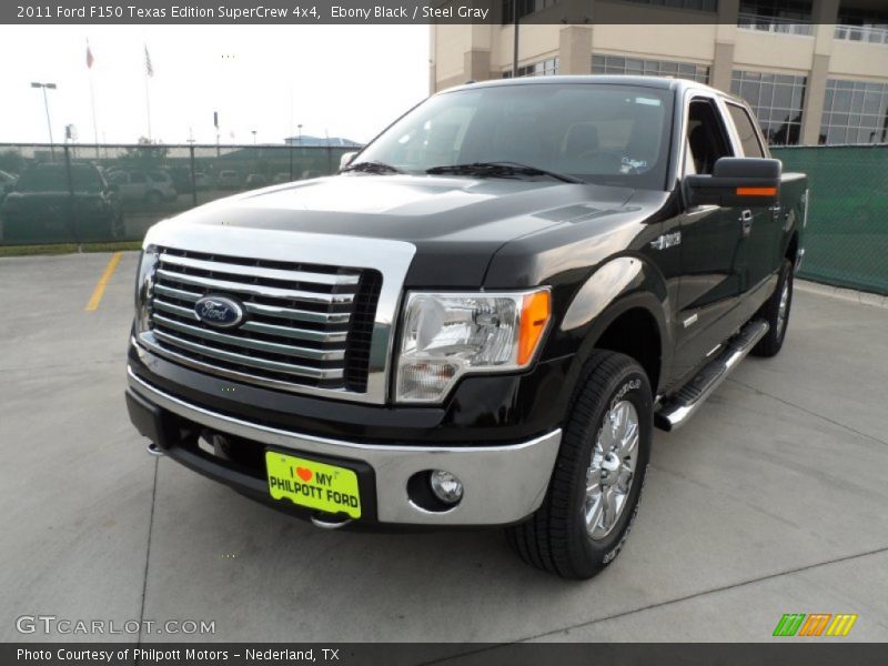 Ebony Black / Steel Gray 2011 Ford F150 Texas Edition SuperCrew 4x4