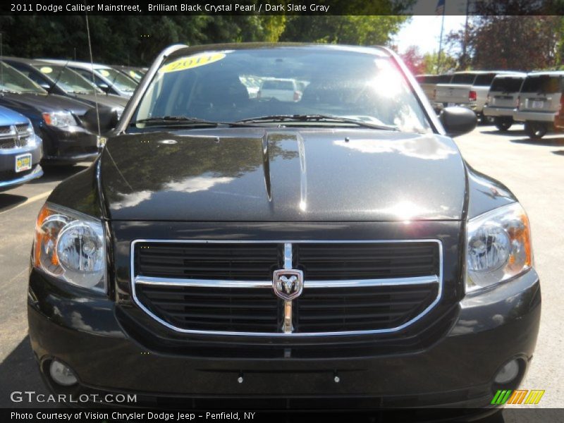 Brilliant Black Crystal Pearl / Dark Slate Gray 2011 Dodge Caliber Mainstreet