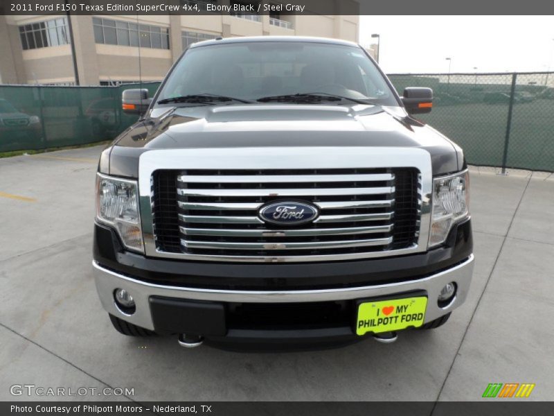 Ebony Black / Steel Gray 2011 Ford F150 Texas Edition SuperCrew 4x4