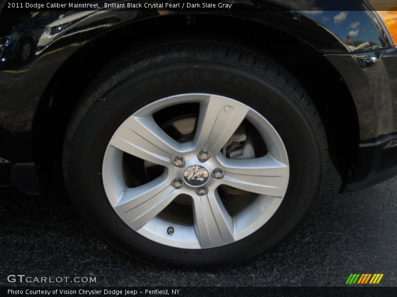 Brilliant Black Crystal Pearl / Dark Slate Gray 2011 Dodge Caliber Mainstreet