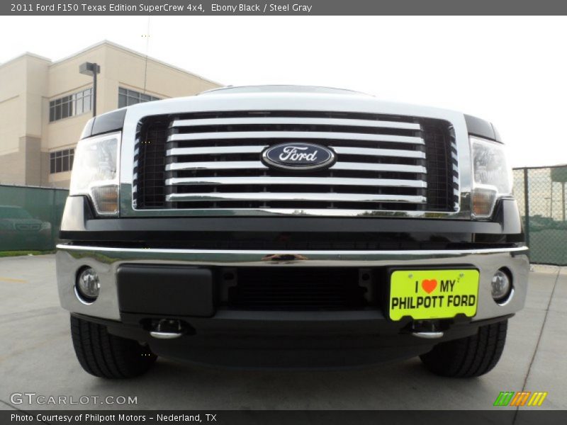 Ebony Black / Steel Gray 2011 Ford F150 Texas Edition SuperCrew 4x4