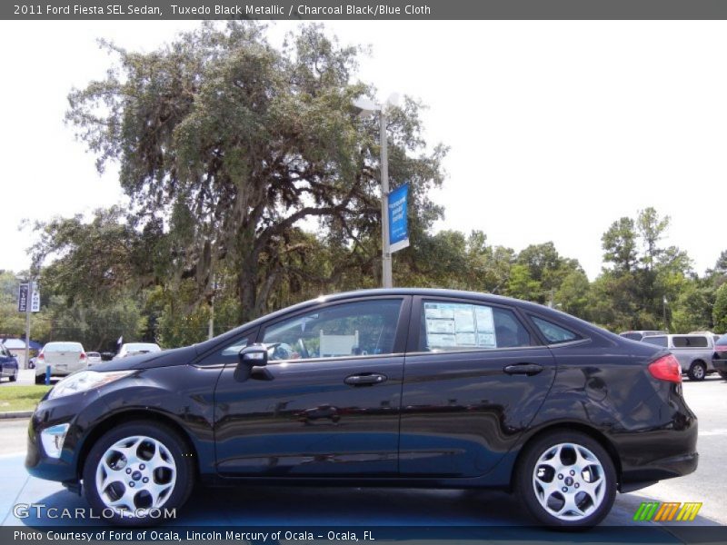  2011 Fiesta SEL Sedan Tuxedo Black Metallic