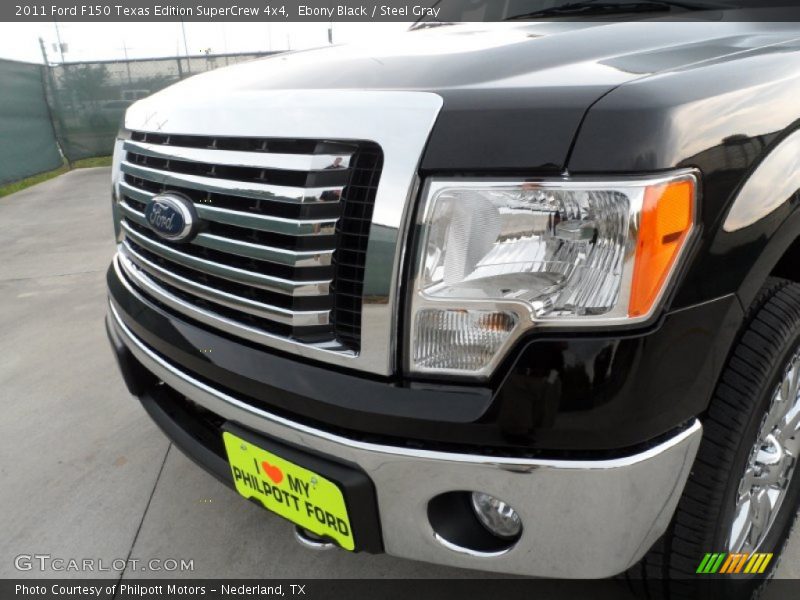 Ebony Black / Steel Gray 2011 Ford F150 Texas Edition SuperCrew 4x4