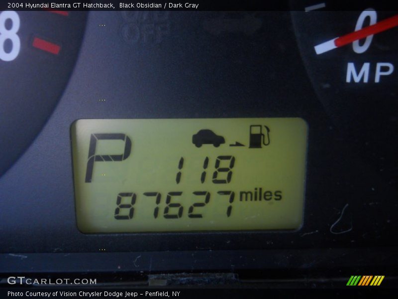 Black Obsidian / Dark Gray 2004 Hyundai Elantra GT Hatchback