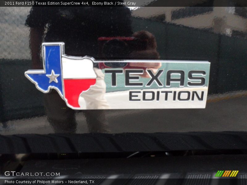 Ebony Black / Steel Gray 2011 Ford F150 Texas Edition SuperCrew 4x4