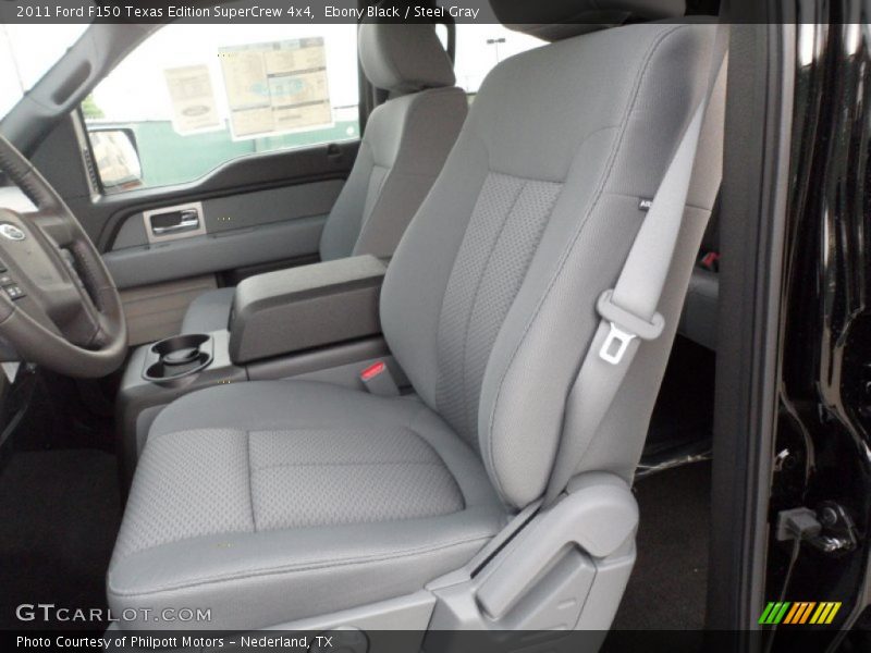 Ebony Black / Steel Gray 2011 Ford F150 Texas Edition SuperCrew 4x4