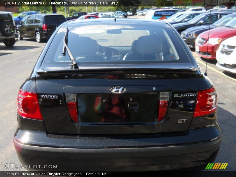 Black Obsidian / Dark Gray 2004 Hyundai Elantra GT Hatchback