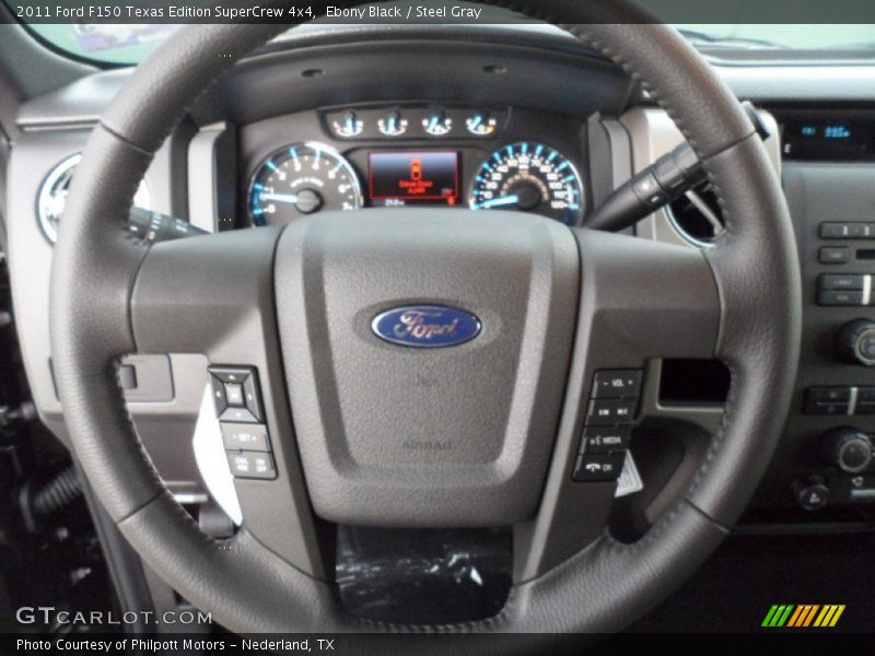 Ebony Black / Steel Gray 2011 Ford F150 Texas Edition SuperCrew 4x4