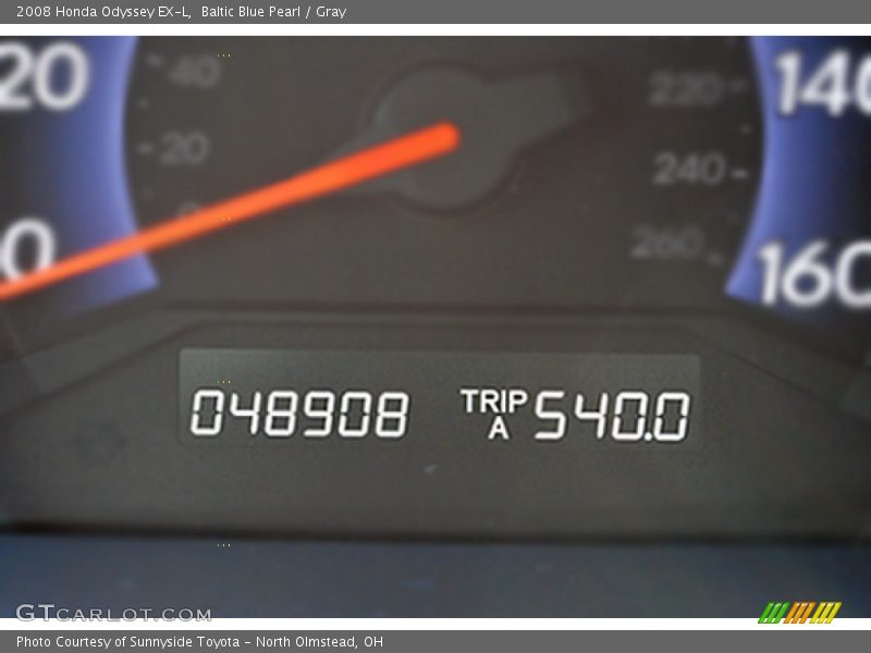 Baltic Blue Pearl / Gray 2008 Honda Odyssey EX-L
