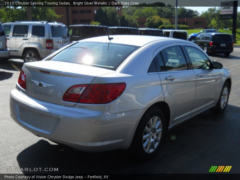 Bright Silver Metallic / Dark Slate Gray 2010 Chrysler Sebring Touring Sedan