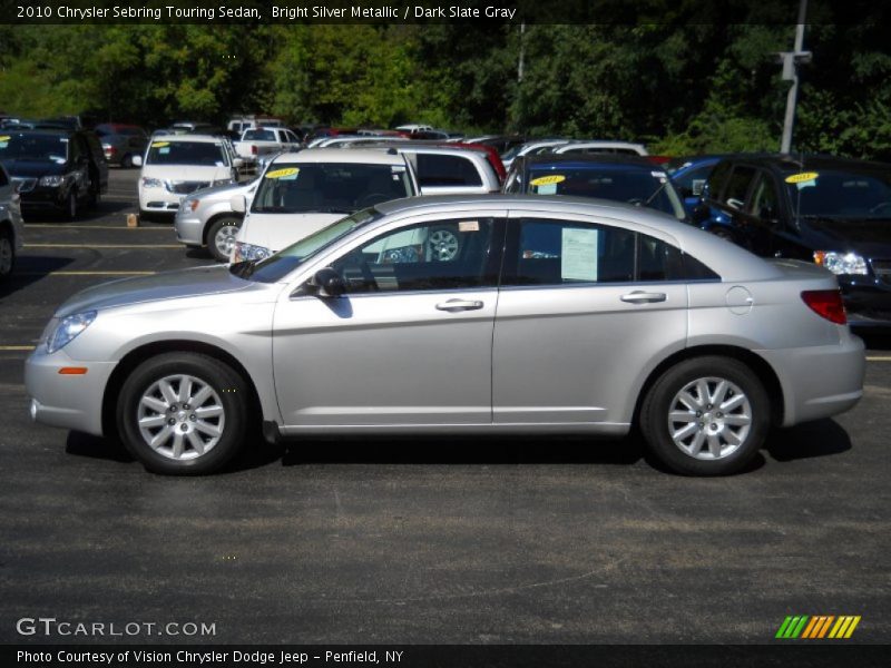 Bright Silver Metallic / Dark Slate Gray 2010 Chrysler Sebring Touring Sedan