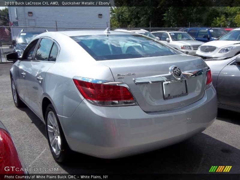 Quicksilver Metallic / Ebony 2010 Buick LaCrosse CXL AWD