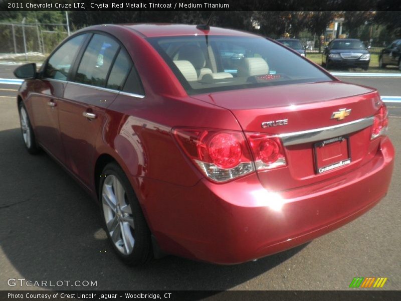 Crystal Red Metallic Tintcoat / Medium Titanium 2011 Chevrolet Cruze LTZ