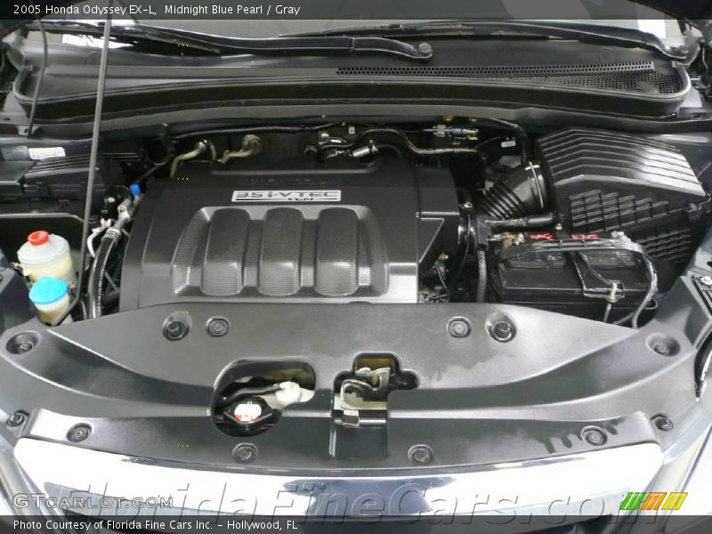 Midnight Blue Pearl / Gray 2005 Honda Odyssey EX-L
