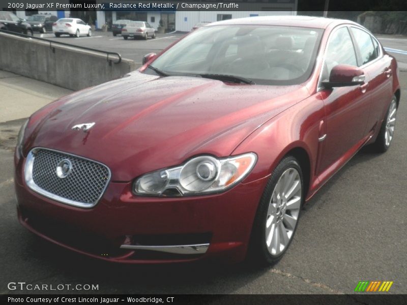 Radiance Red Metallic / Champagne/Truffle 2009 Jaguar XF Premium Luxury