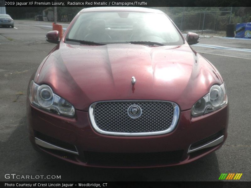 Radiance Red Metallic / Champagne/Truffle 2009 Jaguar XF Premium Luxury