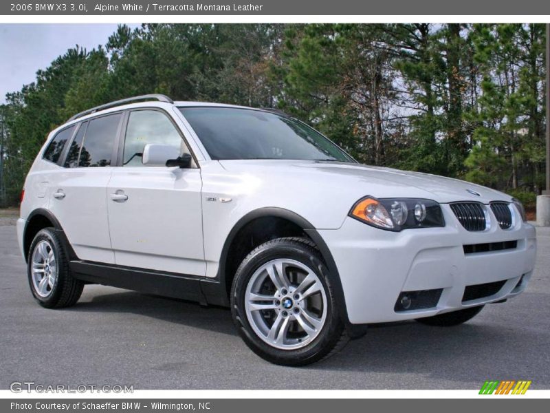 Alpine White / Terracotta Montana Leather 2006 BMW X3 3.0i