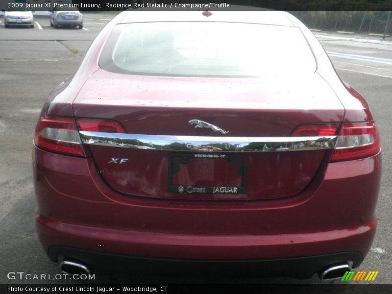 Radiance Red Metallic / Champagne/Truffle 2009 Jaguar XF Premium Luxury