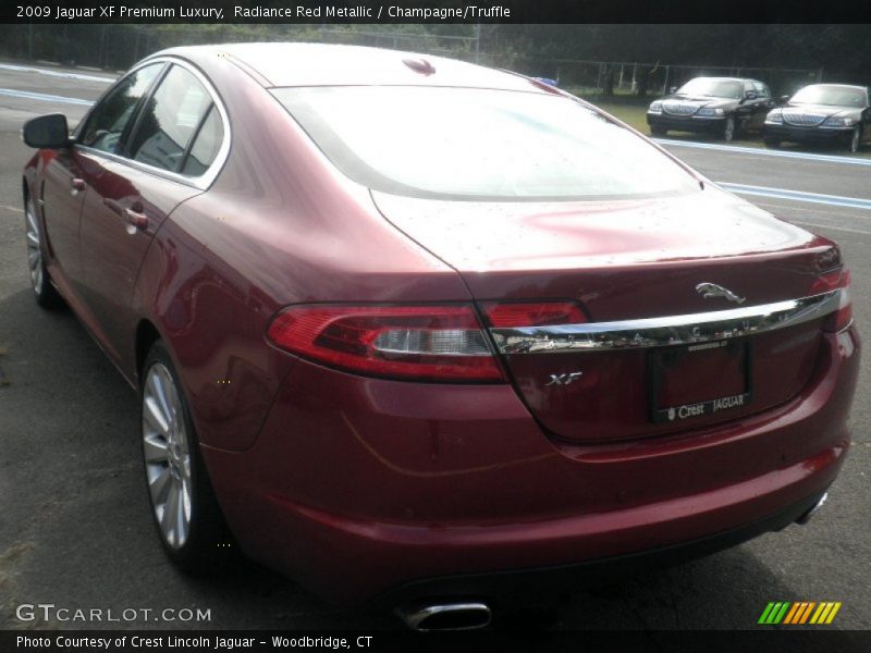 Radiance Red Metallic / Champagne/Truffle 2009 Jaguar XF Premium Luxury