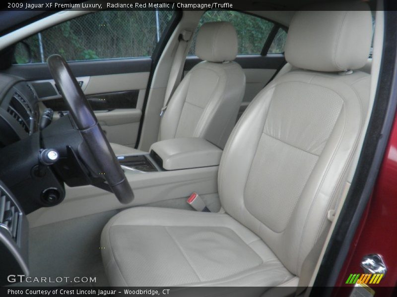 Radiance Red Metallic / Champagne/Truffle 2009 Jaguar XF Premium Luxury