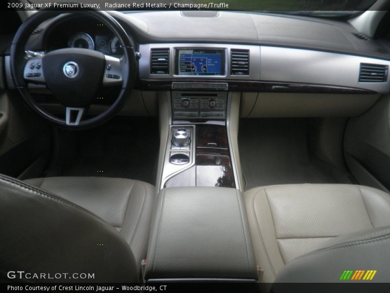 Radiance Red Metallic / Champagne/Truffle 2009 Jaguar XF Premium Luxury