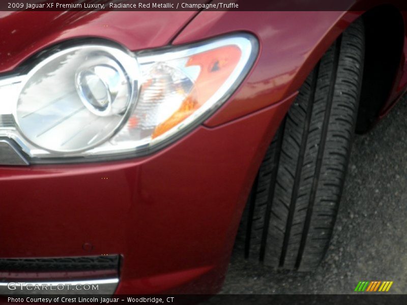 Radiance Red Metallic / Champagne/Truffle 2009 Jaguar XF Premium Luxury
