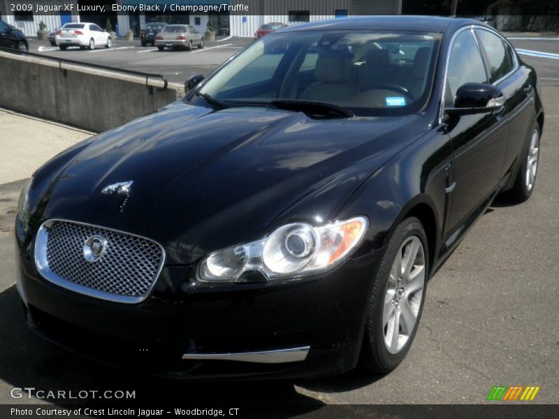 Ebony Black / Champagne/Truffle 2009 Jaguar XF Luxury