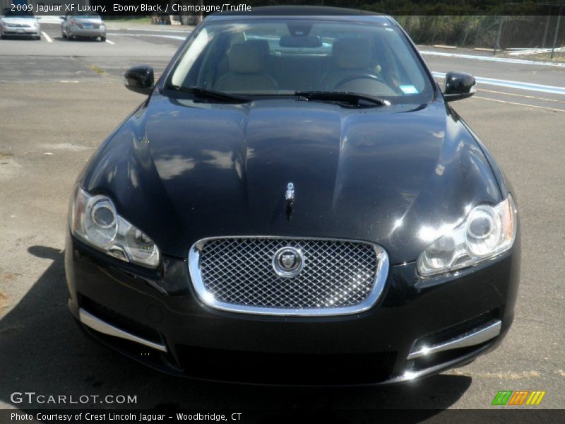 Ebony Black / Champagne/Truffle 2009 Jaguar XF Luxury