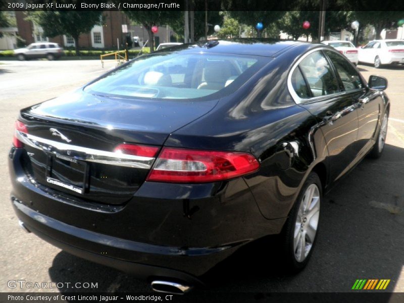 Ebony Black / Champagne/Truffle 2009 Jaguar XF Luxury