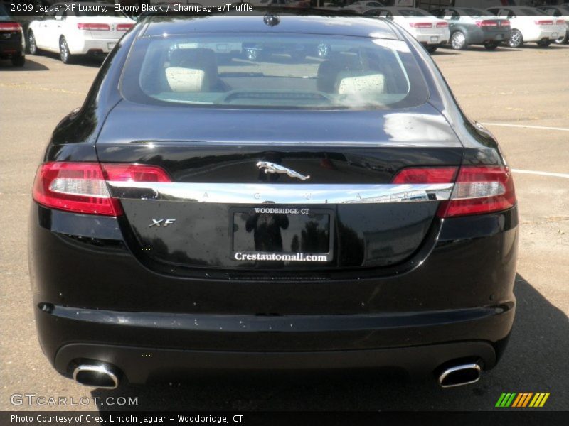 Ebony Black / Champagne/Truffle 2009 Jaguar XF Luxury