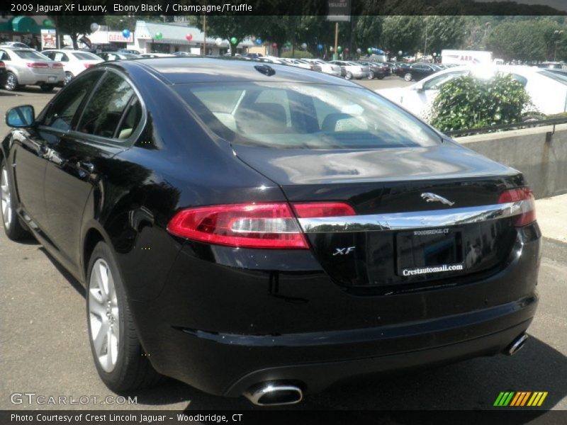 Ebony Black / Champagne/Truffle 2009 Jaguar XF Luxury