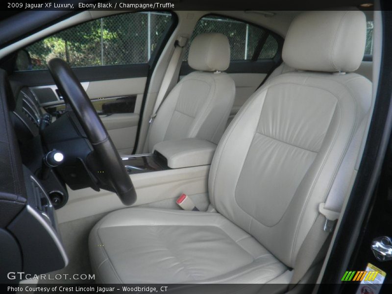 Ebony Black / Champagne/Truffle 2009 Jaguar XF Luxury