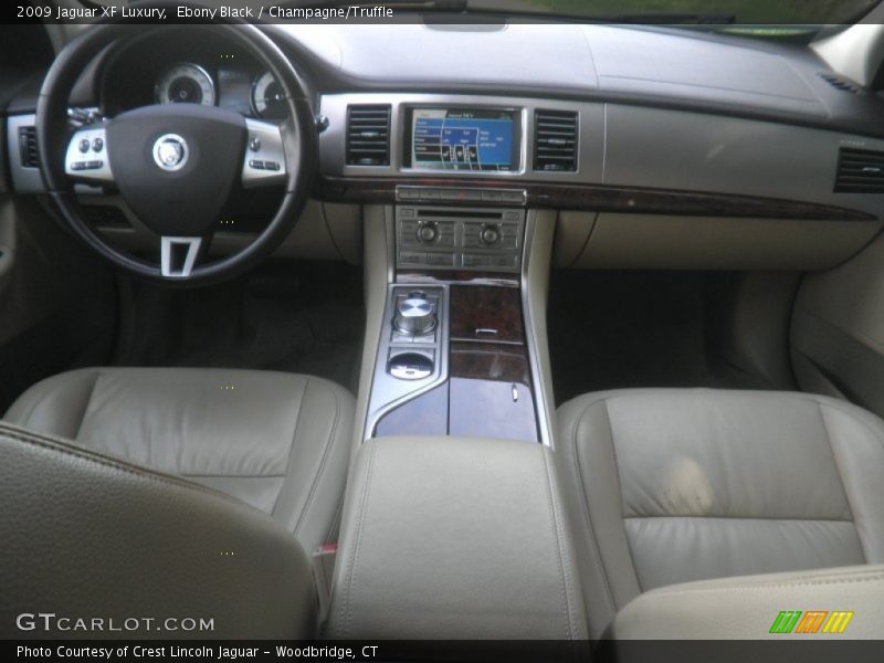 Ebony Black / Champagne/Truffle 2009 Jaguar XF Luxury