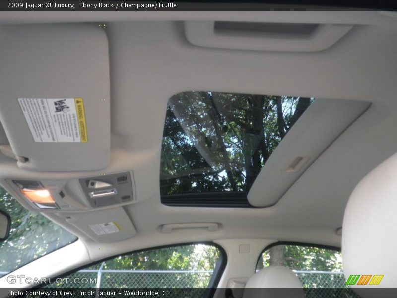 Ebony Black / Champagne/Truffle 2009 Jaguar XF Luxury