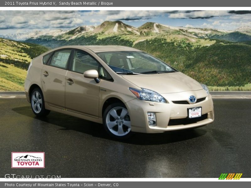 Sandy Beach Metallic / Bisque 2011 Toyota Prius Hybrid V