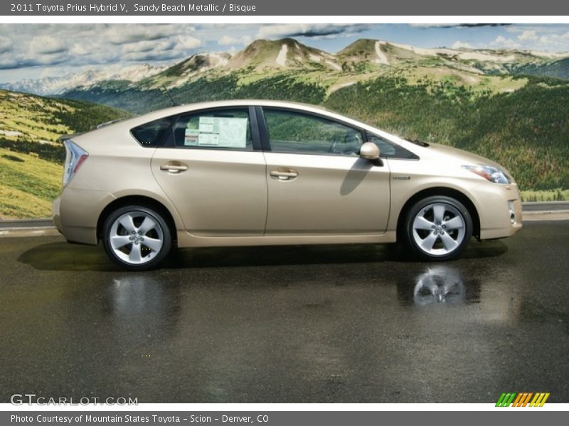 Sandy Beach Metallic / Bisque 2011 Toyota Prius Hybrid V