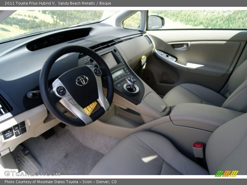 Sandy Beach Metallic / Bisque 2011 Toyota Prius Hybrid V