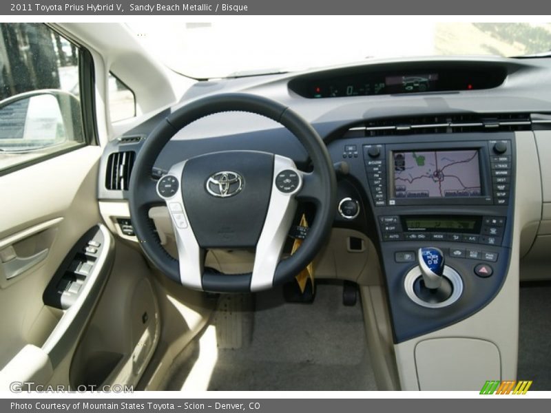 Sandy Beach Metallic / Bisque 2011 Toyota Prius Hybrid V
