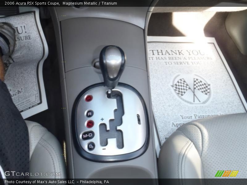  2006 RSX Sports Coupe 5 Speed Automatic Shifter