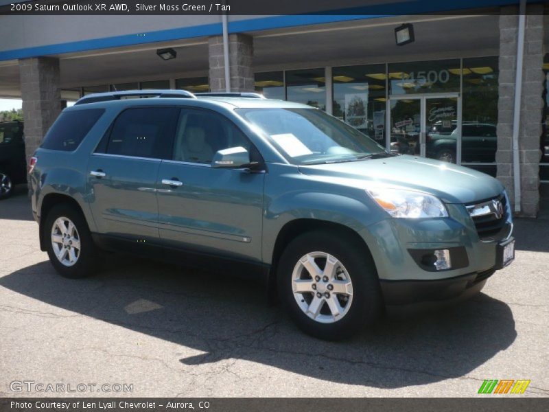 Silver Moss Green / Tan 2009 Saturn Outlook XR AWD