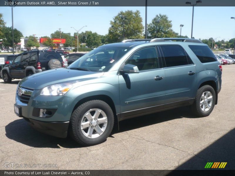 Silver Moss Green / Tan 2009 Saturn Outlook XR AWD