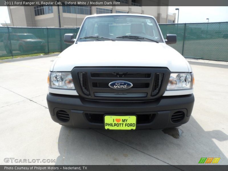 Oxford White / Medium Dark Flint 2011 Ford Ranger XL Regular Cab