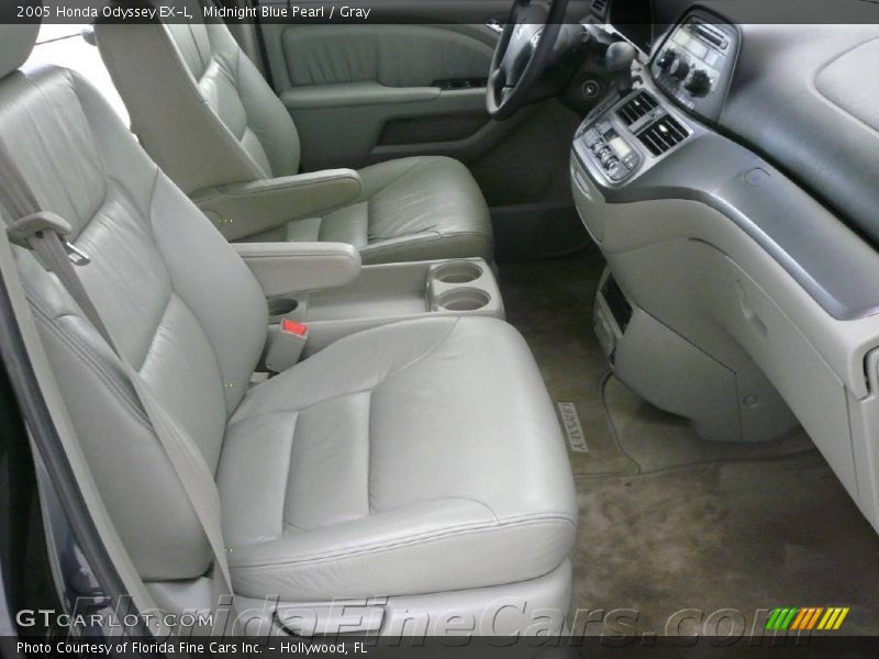 Midnight Blue Pearl / Gray 2005 Honda Odyssey EX-L