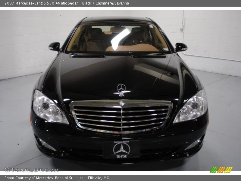 Black / Cashmere/Savanna 2007 Mercedes-Benz S 550 4Matic Sedan