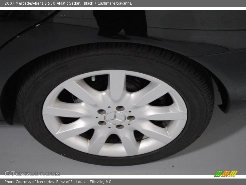 Black / Cashmere/Savanna 2007 Mercedes-Benz S 550 4Matic Sedan