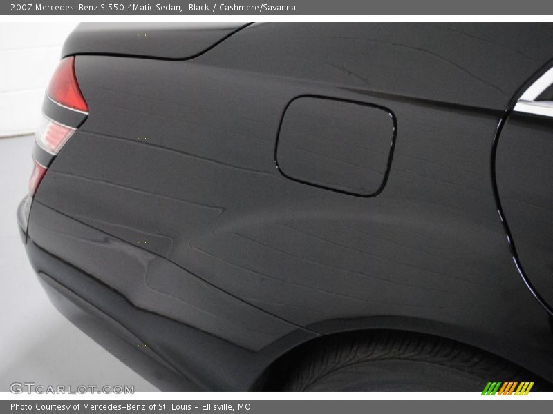 Black / Cashmere/Savanna 2007 Mercedes-Benz S 550 4Matic Sedan